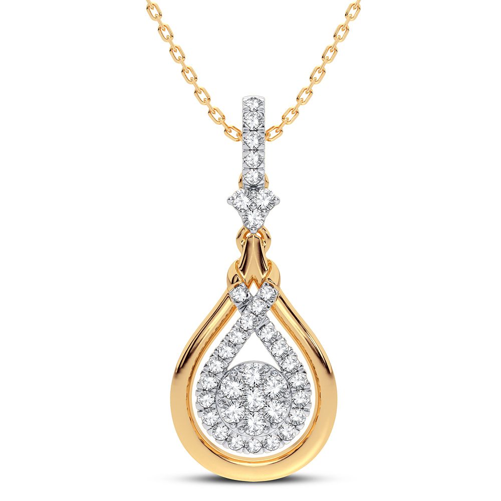 14K 0.33CT DIAMOND PENDANT
