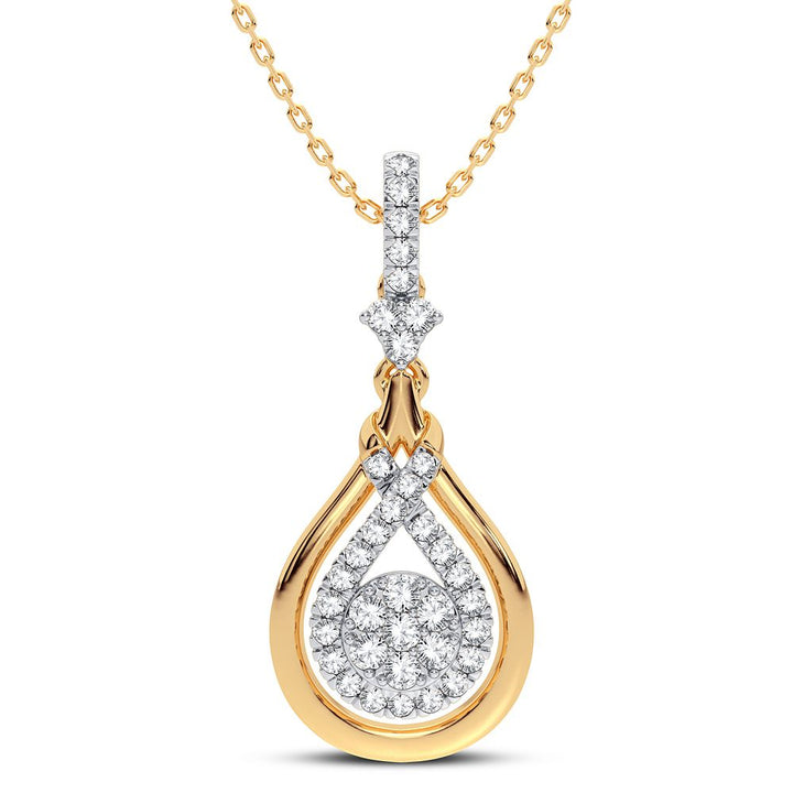14K 0.33CT DIAMOND PENDANT