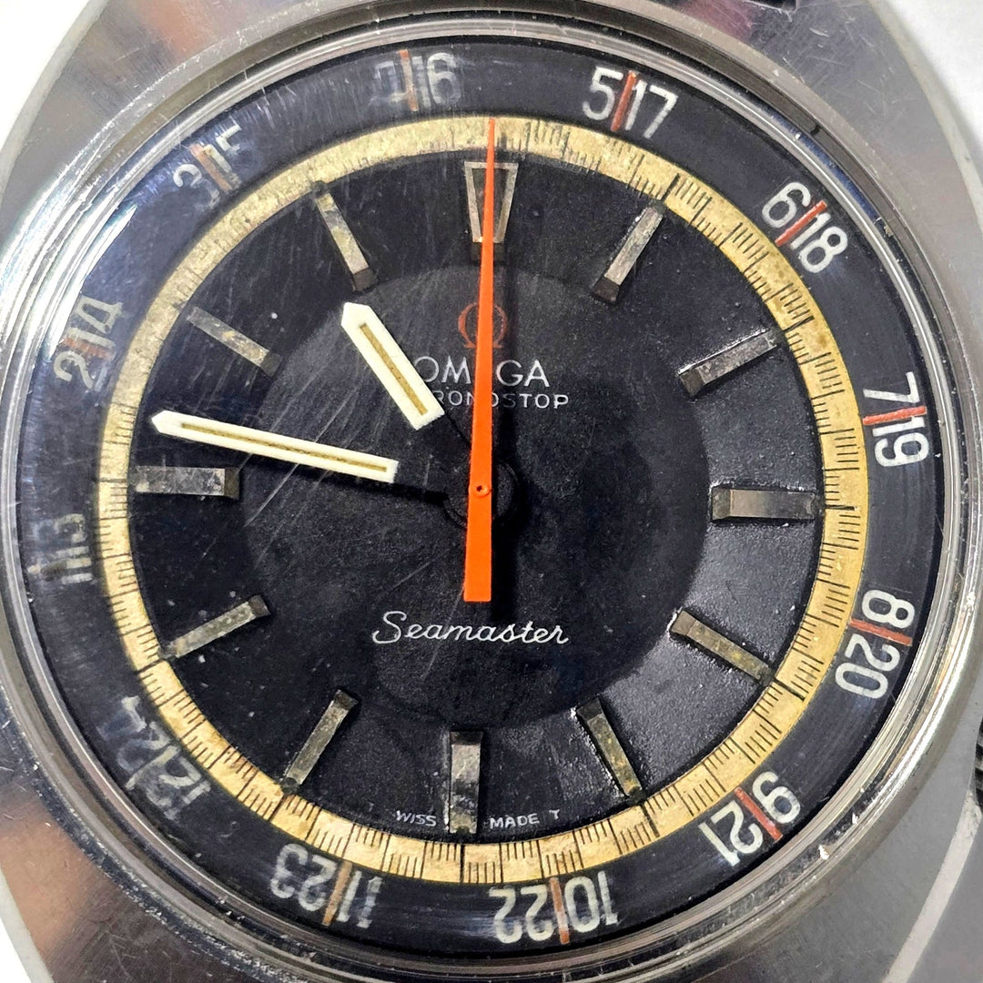 Vintage Omega Seamaster Chronostop Jumbo 24-Hour Ref. ST 145.008 c. 1969-70