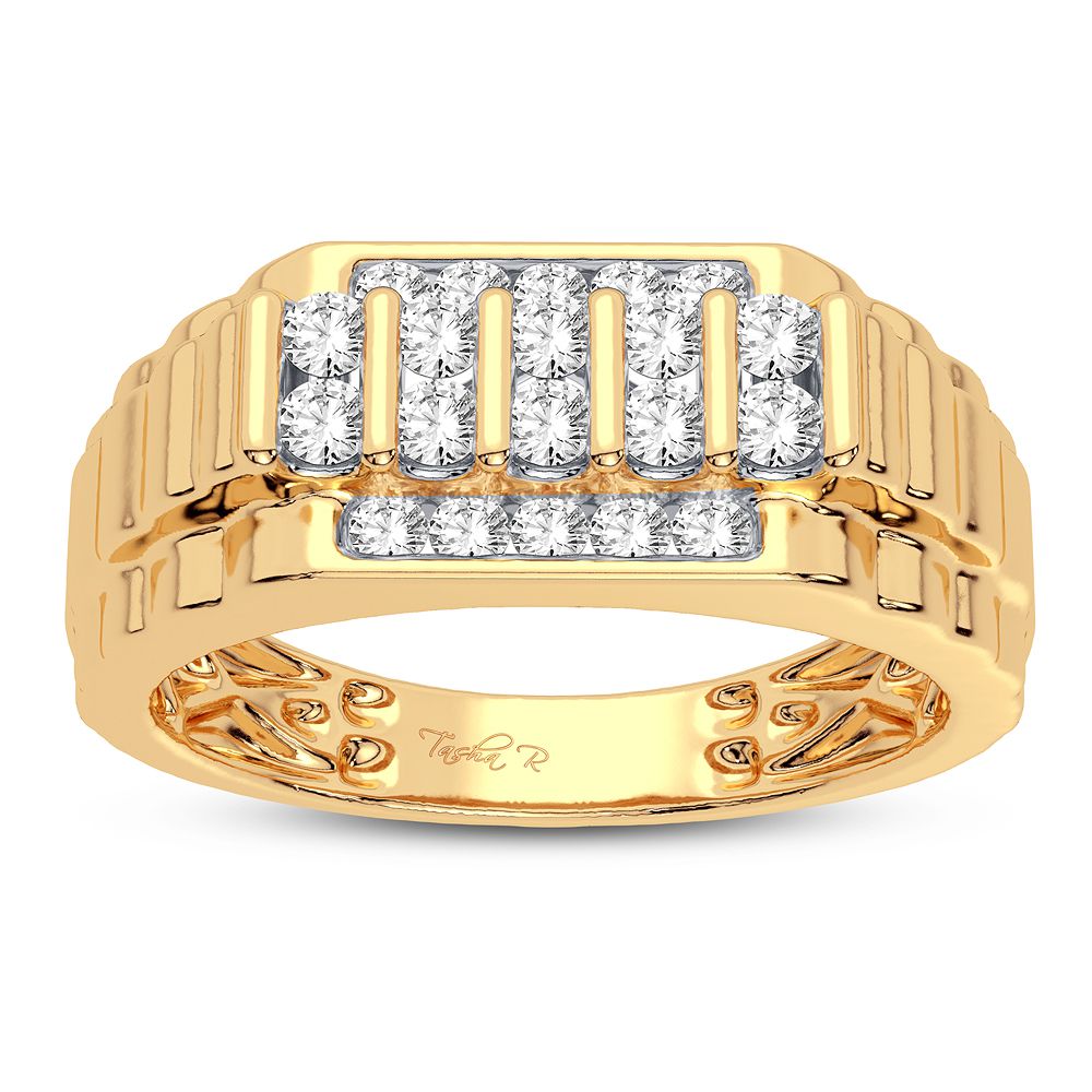 14K Yellow Gold 0.50CT Diamond Ring