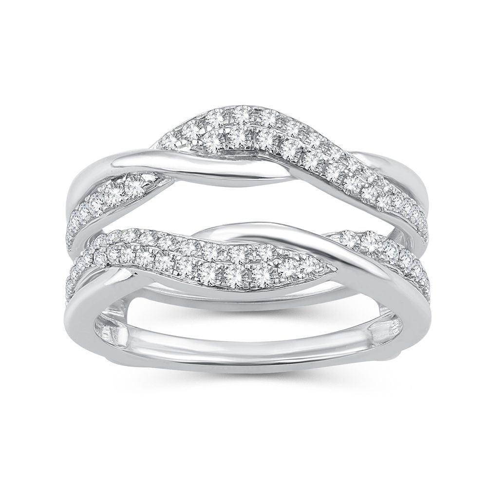 Dazzling 14K 0.50CT Diamond RING GUARD