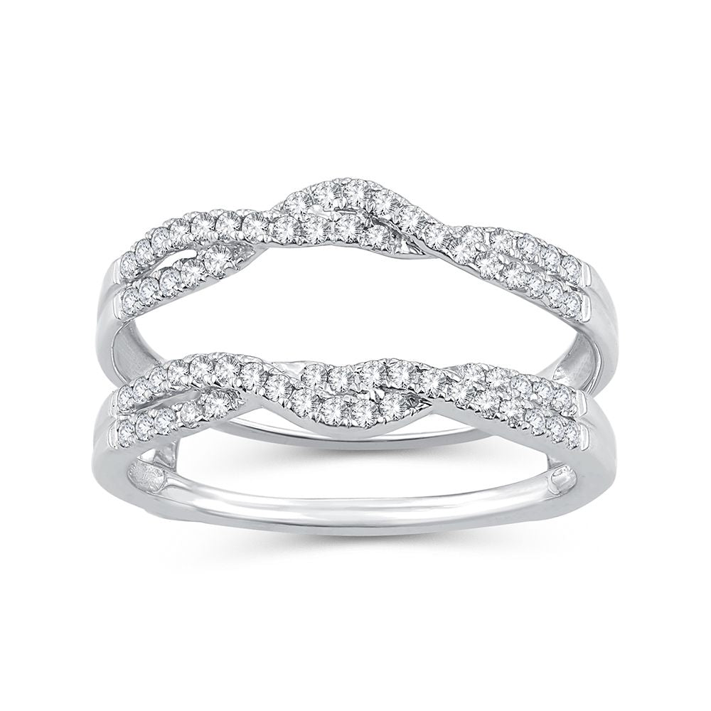 Beautiful 14K 0.33CT Diamond RING GUARD