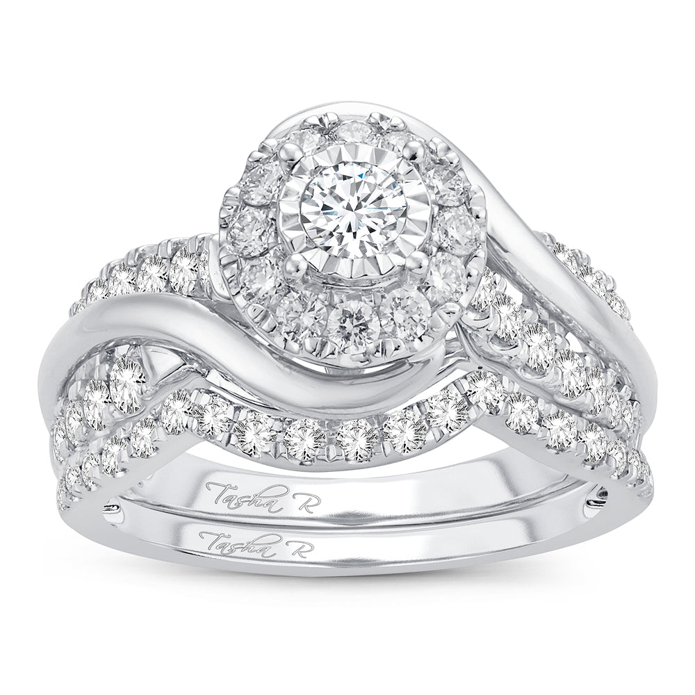 Brilliant 14k White Gold Lab Diamond Engagement Ring (1.10CT)