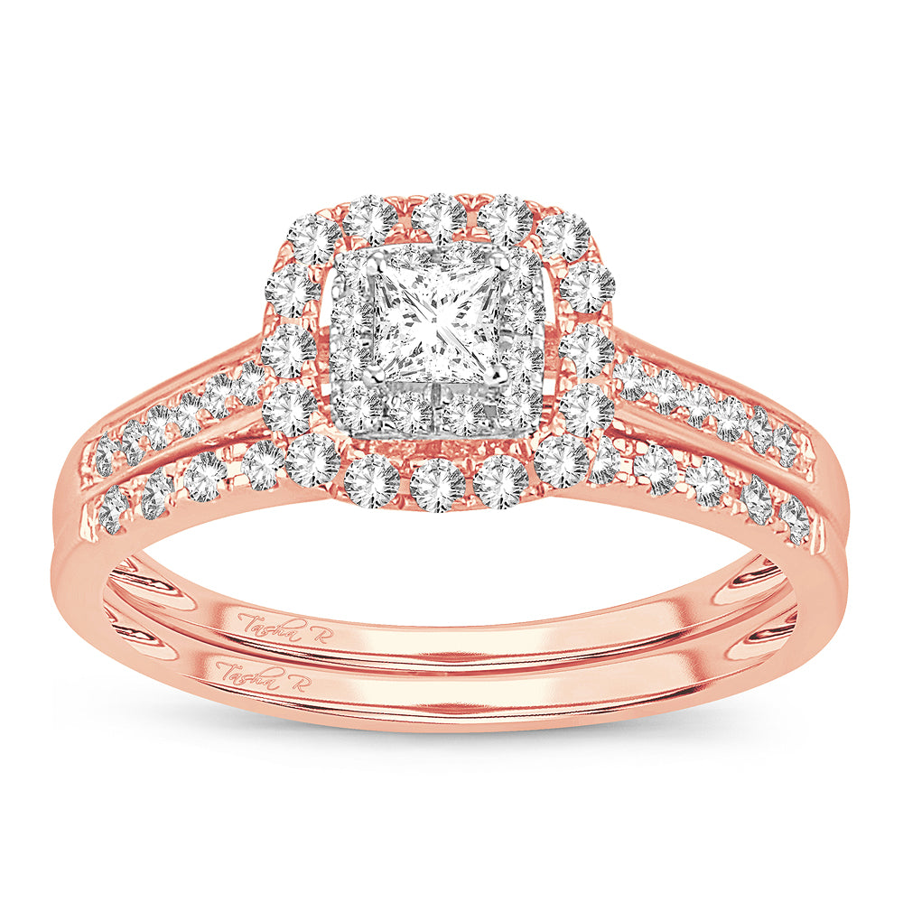 14k Rose Gold Lab Diamond Bridal Ring (0.50CT)