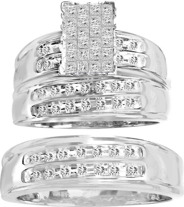 14k White Gold 0.10CT Lab Diamond Womens Minimalist Band