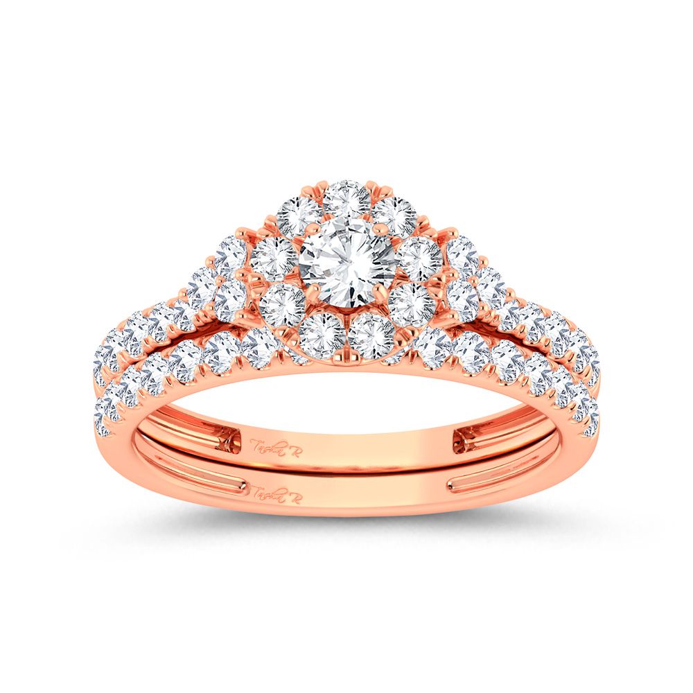 Timeless 14k Rose Gold 1ct Lab Diamond Engagement Ring