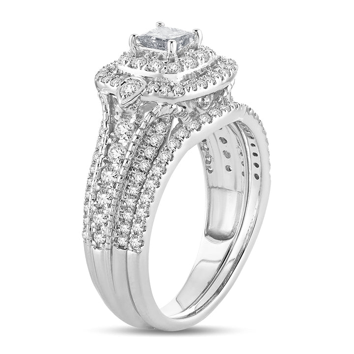 14k White Gold 1CT Lab Diamond Womens Engagement Ring