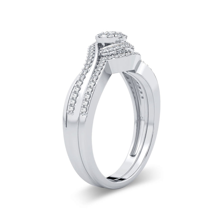 Timeless 14k White Gold Lab Diamond Bridal Ring (0.27CT)