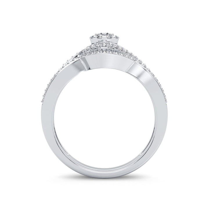 Timeless 14k White Gold Lab Diamond Bridal Ring (0.27CT)