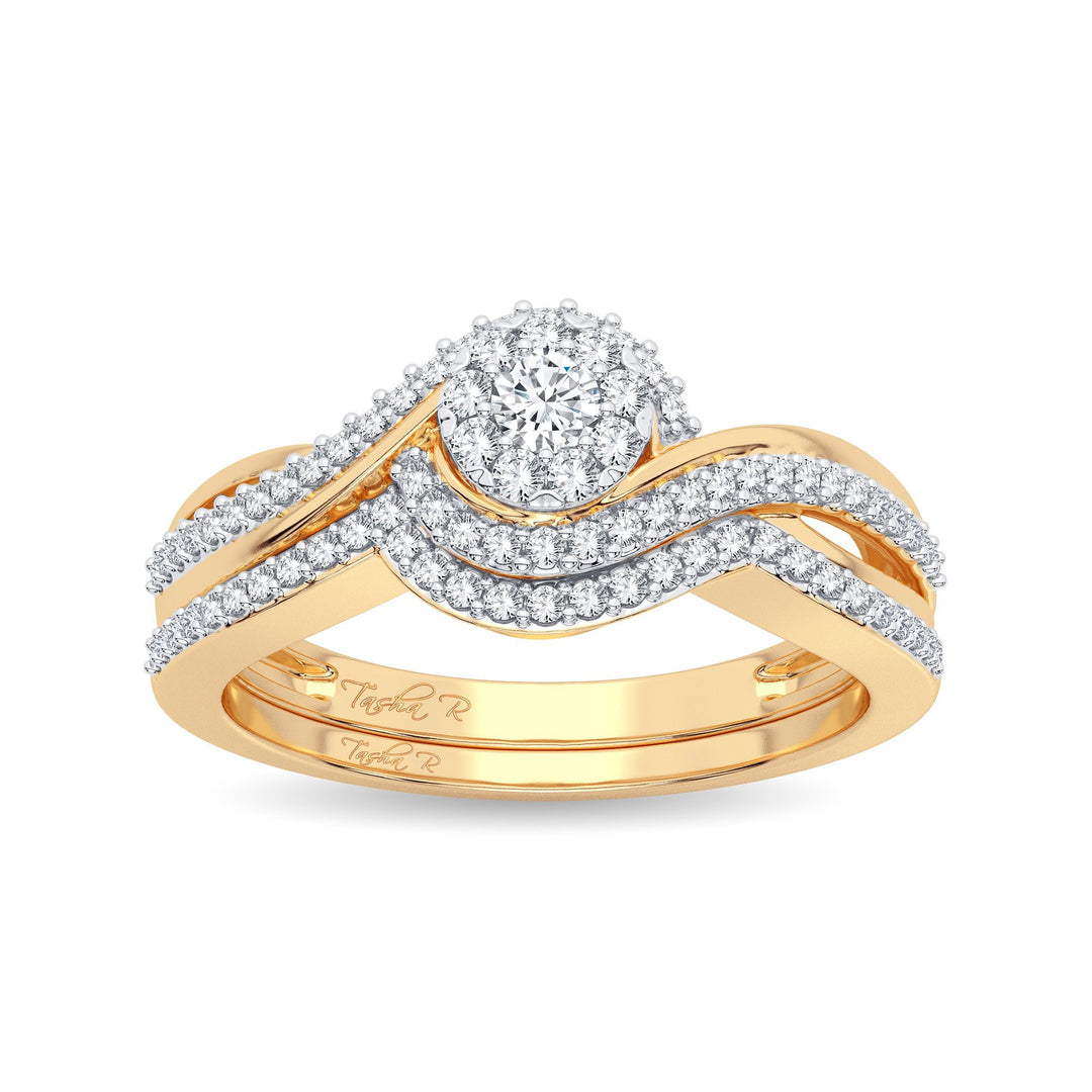 14K Yellow Gold Lab Diamond Womens Bridal Ring 0.27CT