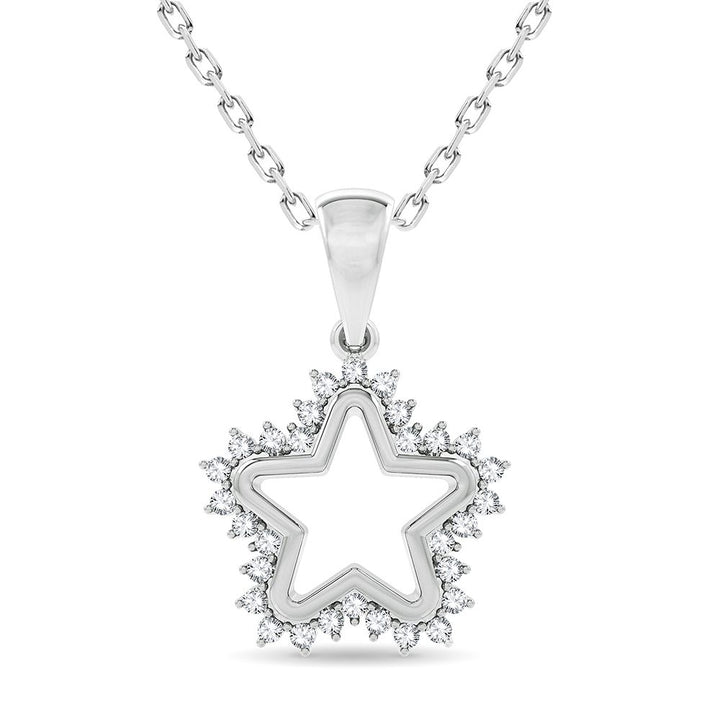 10K 0.20CT Diamond Pendant