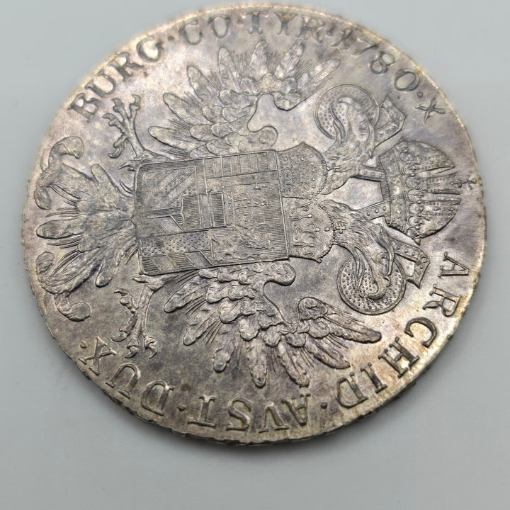 Austria Maria Theresa 1780 Silver Thaler Coin .833 Silver
