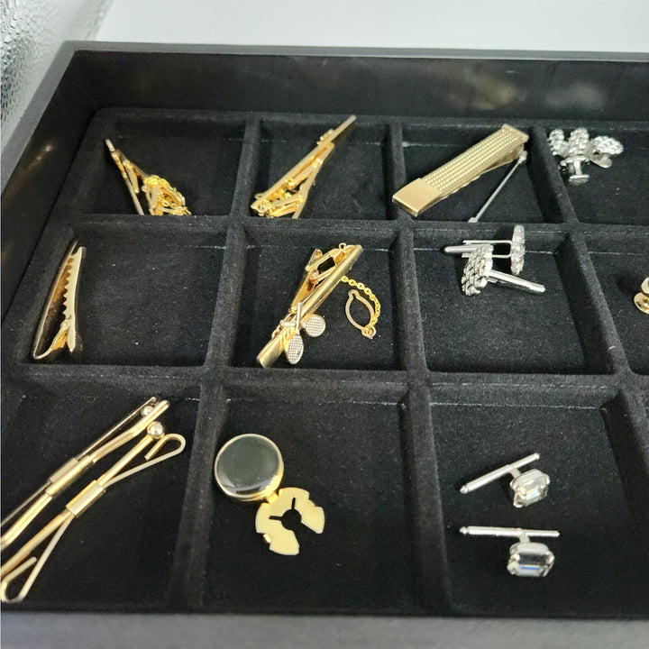 Elegant Assorted Men's cufflinks & Tie Clips -Gold & Silver Tone -Starting at $19.99
