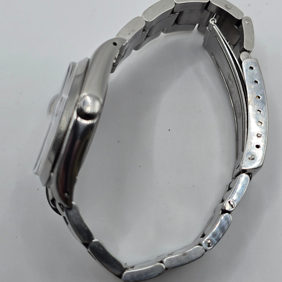 Vintage Rolex Oysterdate Precision 6694 Blue Dial 34mm Oyster Bracelet
