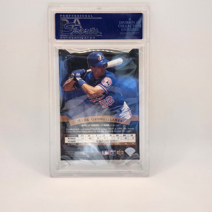 1995 SP Mark Grudzielanek Die-Cut Silver #7 Montreal Expos PSA 8 NM-MT Vintage