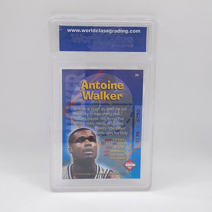 1996 Collector's Edge Antoine Walker Radical Recruits Silver Rookie WCG 10 /6750