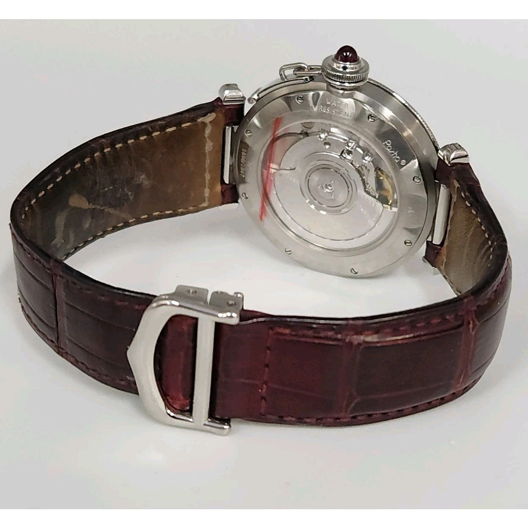 Cartier Pasha Limited 1997 150th Anniversary Automatic Red Cabochon Stainless...