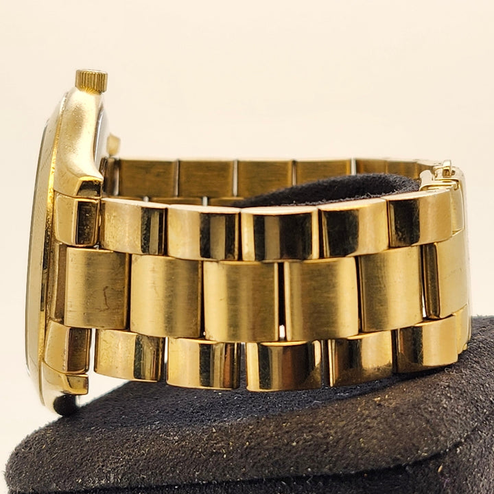 Michael Kors Gold-Tone Round Dial Stainless Steel Quartz Wristwatch