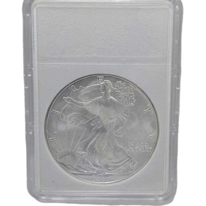2001 American Silver Eagle, 1 Oz Fine .999 Silver USA $1 Brilliant Uncirculated