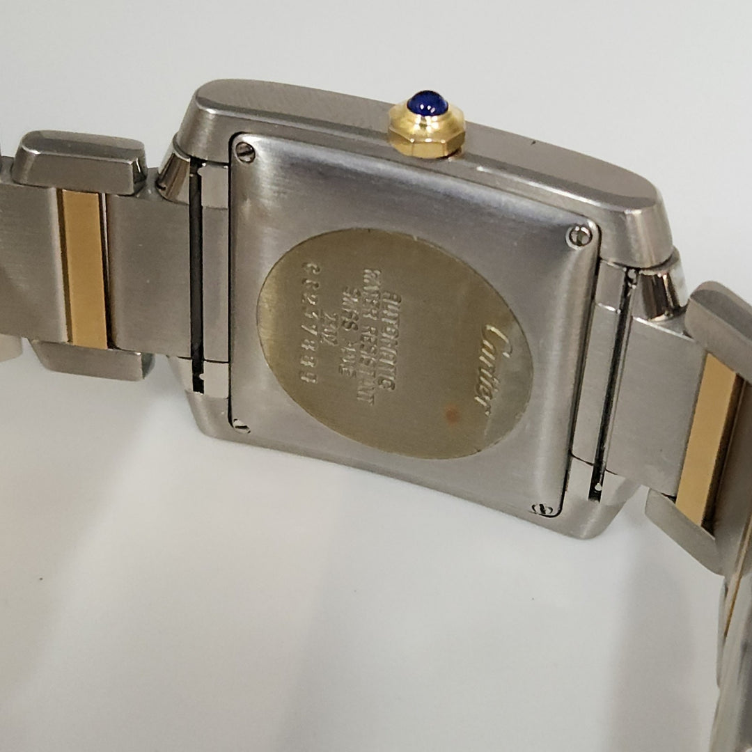 28MM Cartier Tank Francaise 2302 18k Two Tone Unisex Automatic Watch