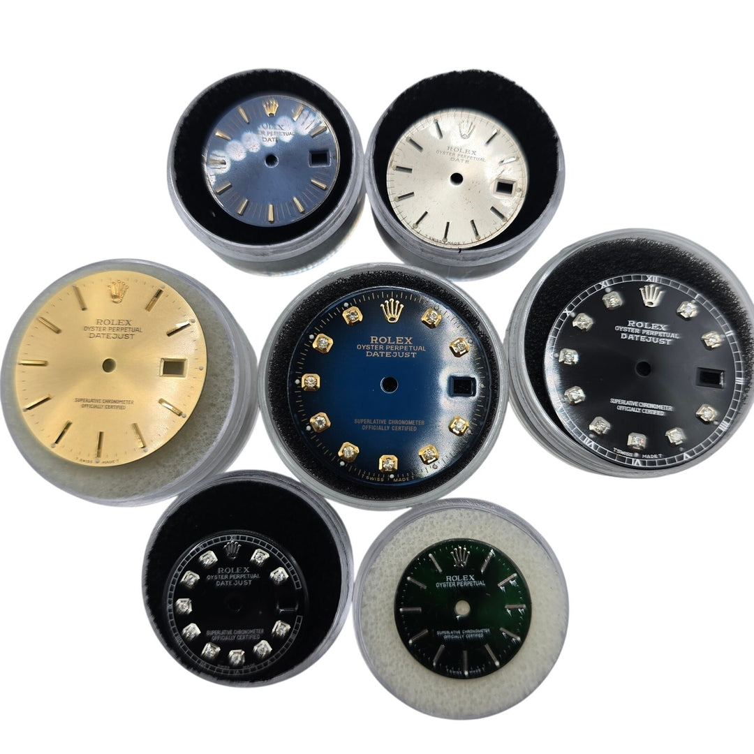 Rolex Watch Dial Mixed Lot of 7 Datejust Oyster Perpetual Parts Repair