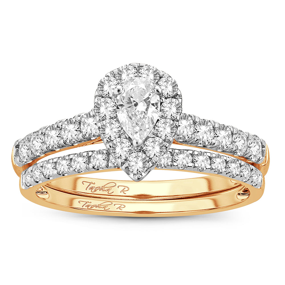 Beautiful 14K 1.00CT Diamond BRIDAL RING
