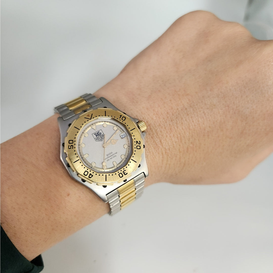 Vintage TAG Heuer 3000 Professional Two-Tone Quartz Watch 200M