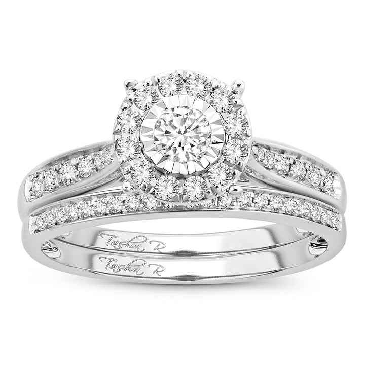 Timeless 14K White Gold Lab Diamond Bridal Ring (0.45ct)