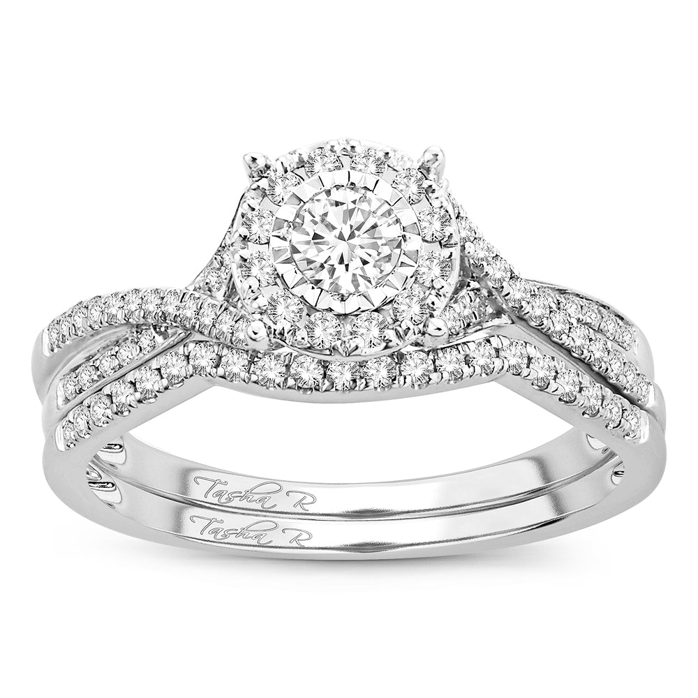 Elegant 14K White Gold 0.43ct Lab Diamond Ring