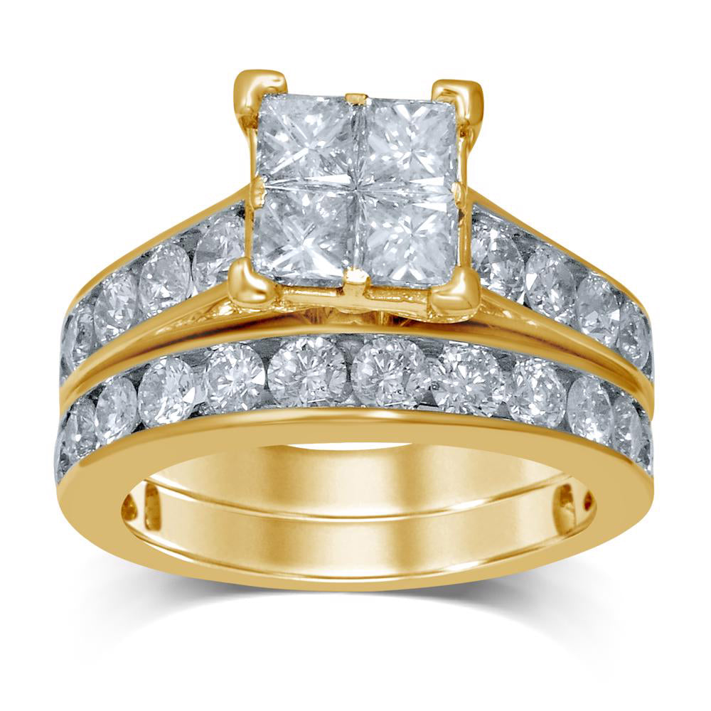 Sparkling 3.27CT Lab Diamond Engagement Ring in White Gold