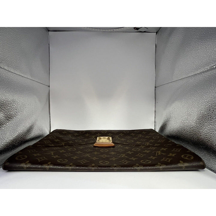 Louis Vuitton Porte-Documents Briefcase/Document Case One Size Brown Canvas