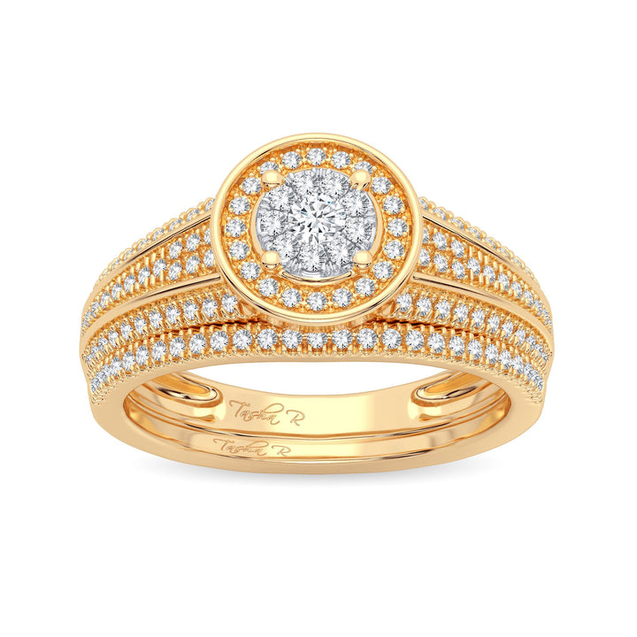 14K 0.38CT DIAMOND BRIDAL RING