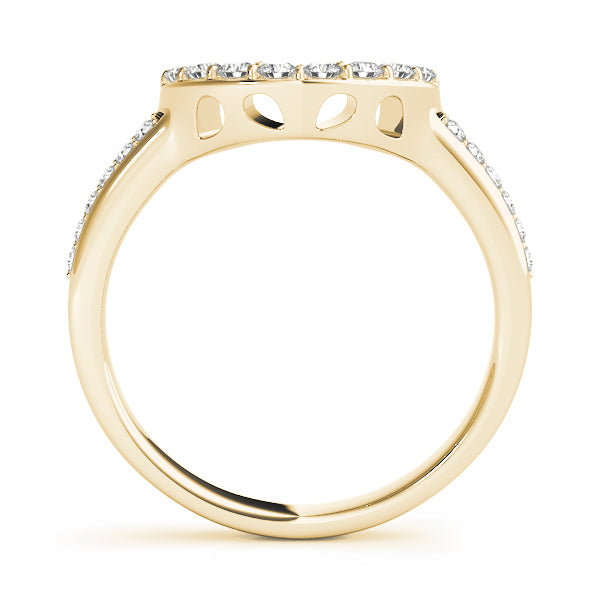 14K Yellow Gold Multi-Diamond Wedding Band