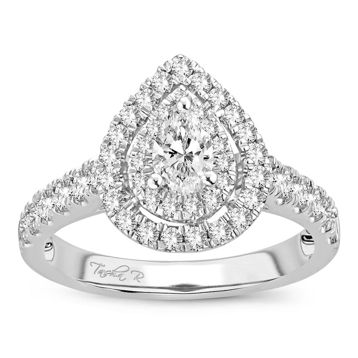 Timeless 14k White Gold 1CT Lab Diamond Engagement Ring