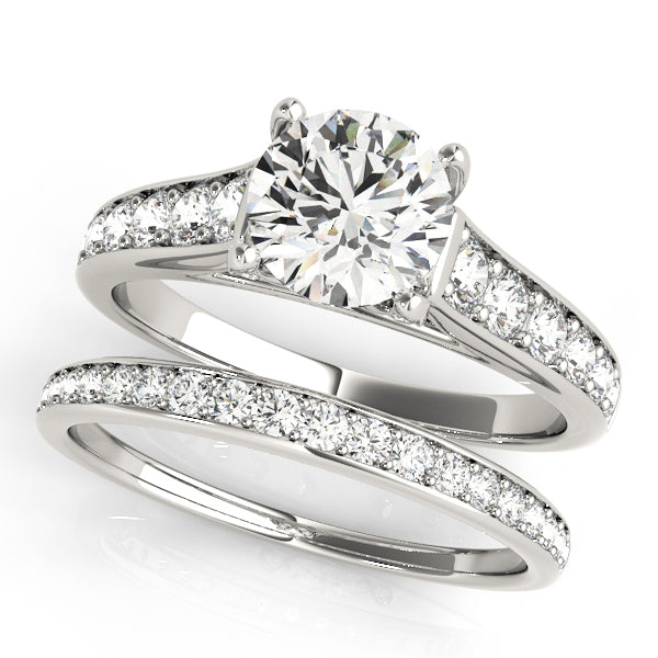 1 CT Round Diamond Engagement Ring