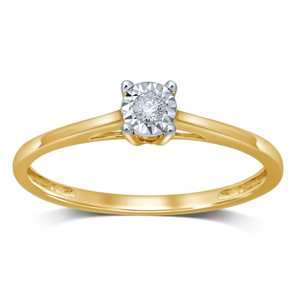 Delicate 14k White Gold Diamond Promise Ring for Her