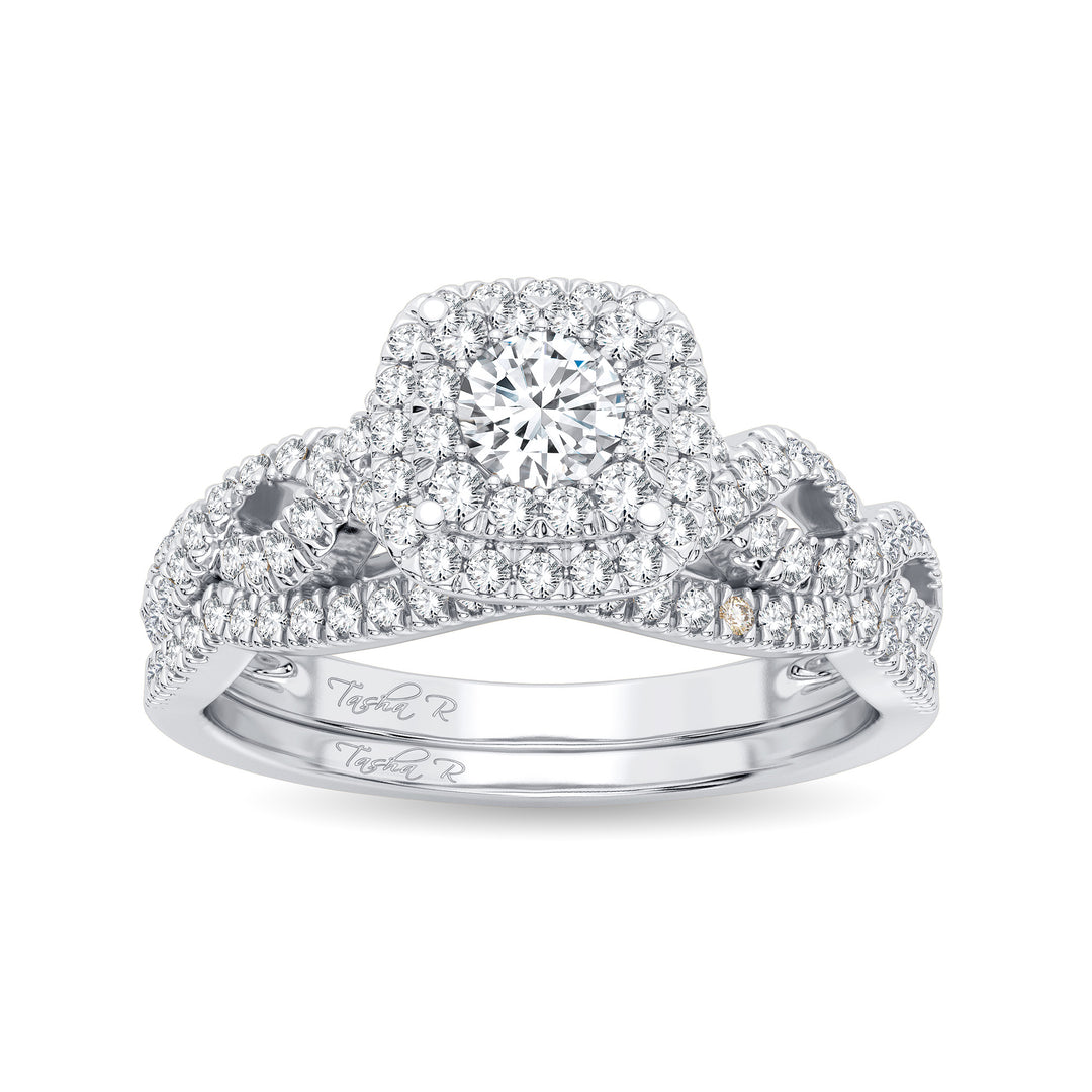 14K White Gold 0.43CT Lab Diamond Engagement Ring