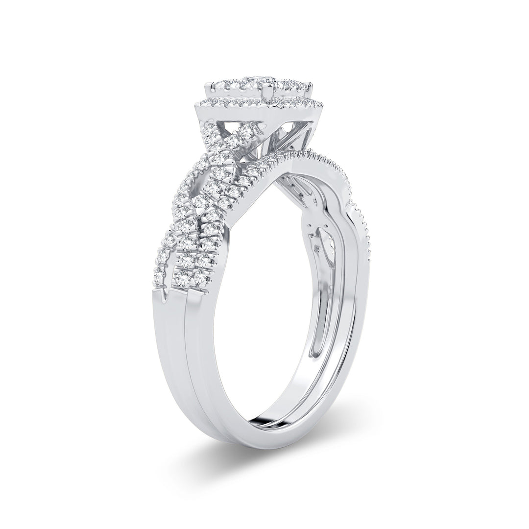 14K White Gold 0.43CT Lab Diamond Engagement Ring