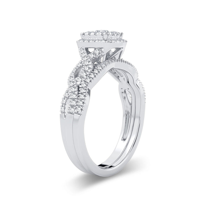 14K White Gold 0.43CT Lab Diamond Engagement Ring