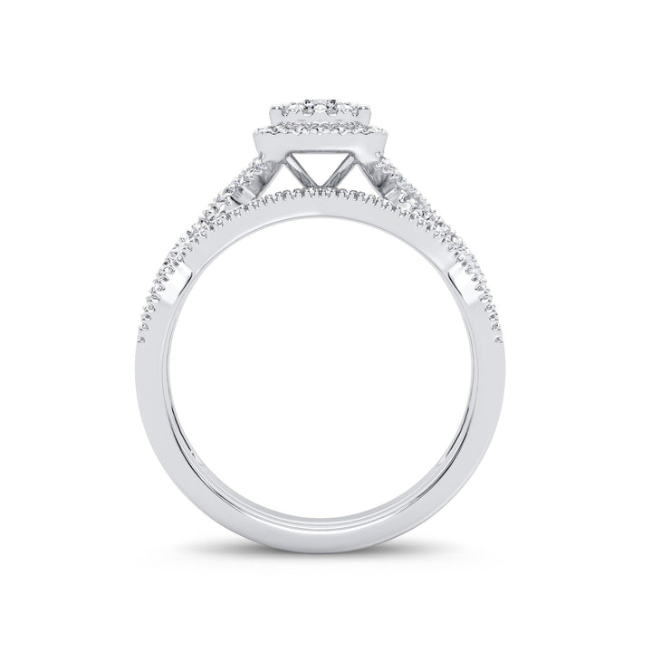 14K White Gold 0.43CT Lab Diamond Engagement Ring