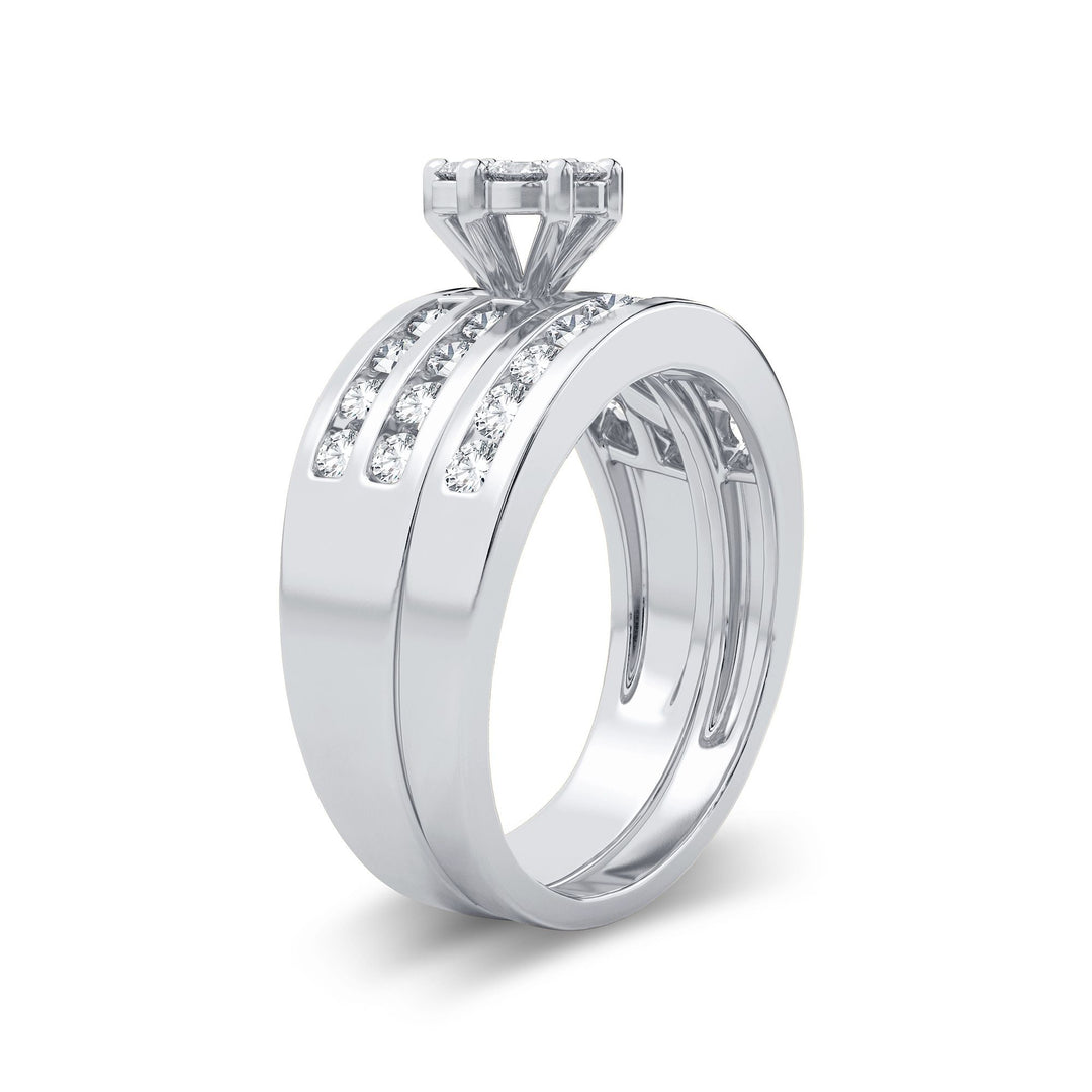 Elegant 14k White Gold 0.71CT Lab Diamond Engagement Ring