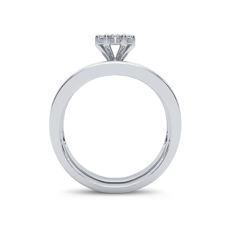 Elegant 14k White Gold 0.71CT Lab Diamond Engagement Ring