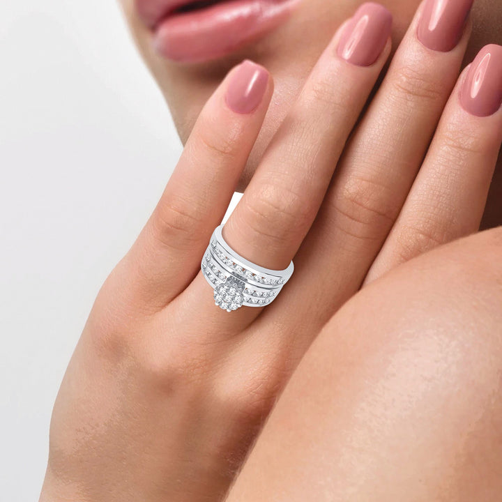 Elegant 14k White Gold 0.71CT Lab Diamond Engagement Ring