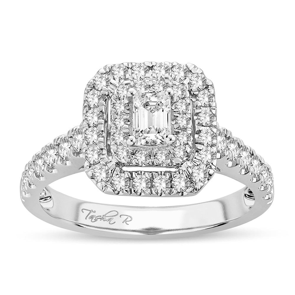 Timeless 14k White Gold 1ct Diamond Engagement Ring for Her