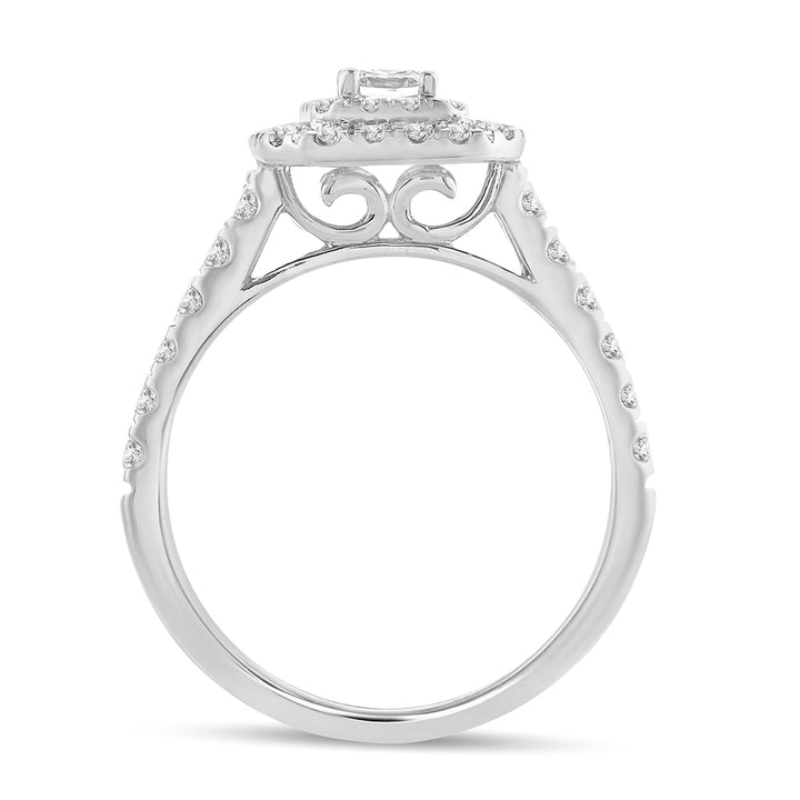 Timeless 14k White Gold 1ct Lab Diamond Engagement Ring