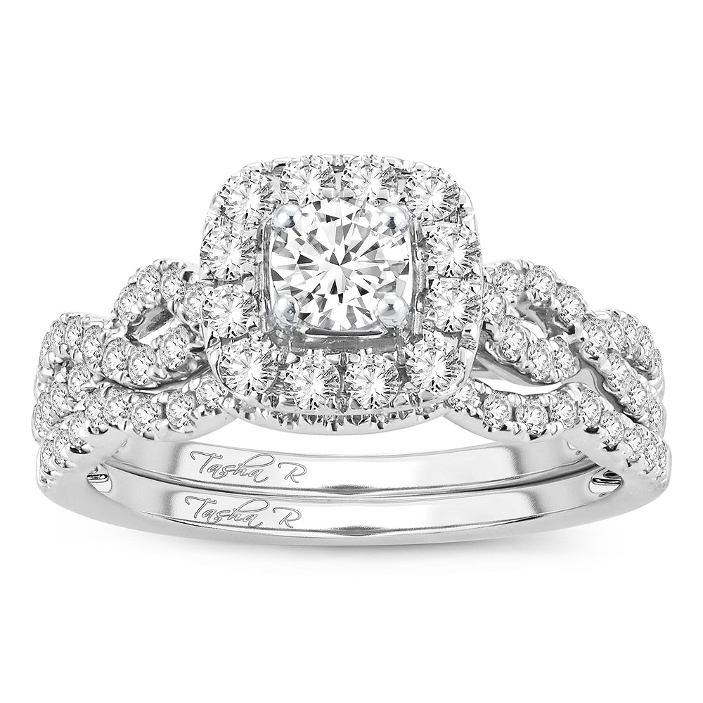 Brilliant 14k White Gold Lab Diamond Engagement Ring (1CT)
