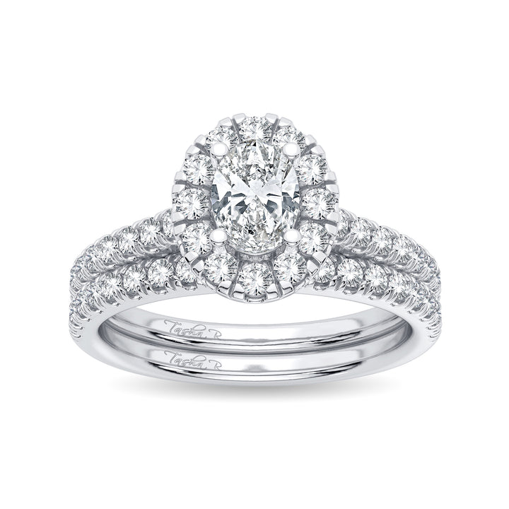 Brilliant 14k White Gold Lab Diamond Engagement Ring