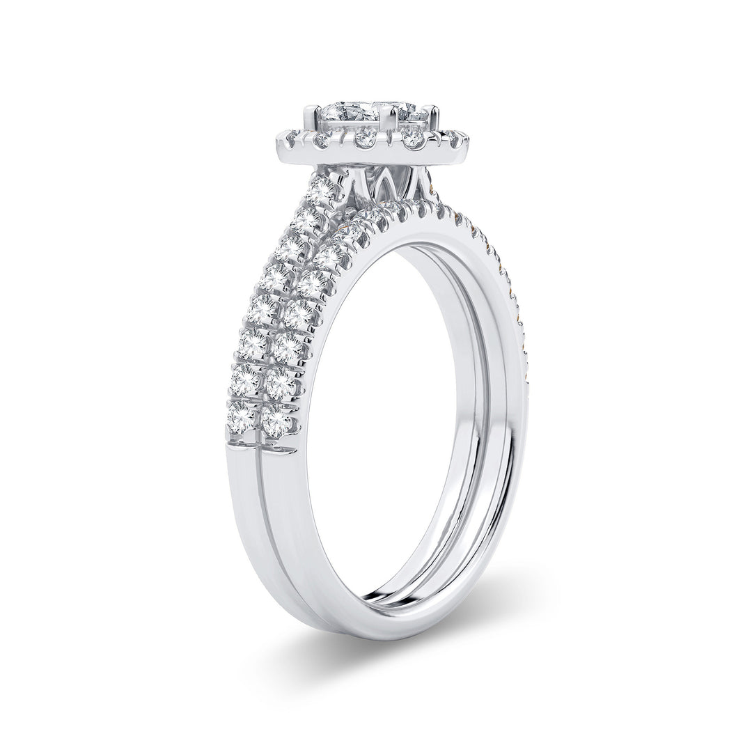 Brilliant 14k White Gold Lab Diamond Engagement Ring