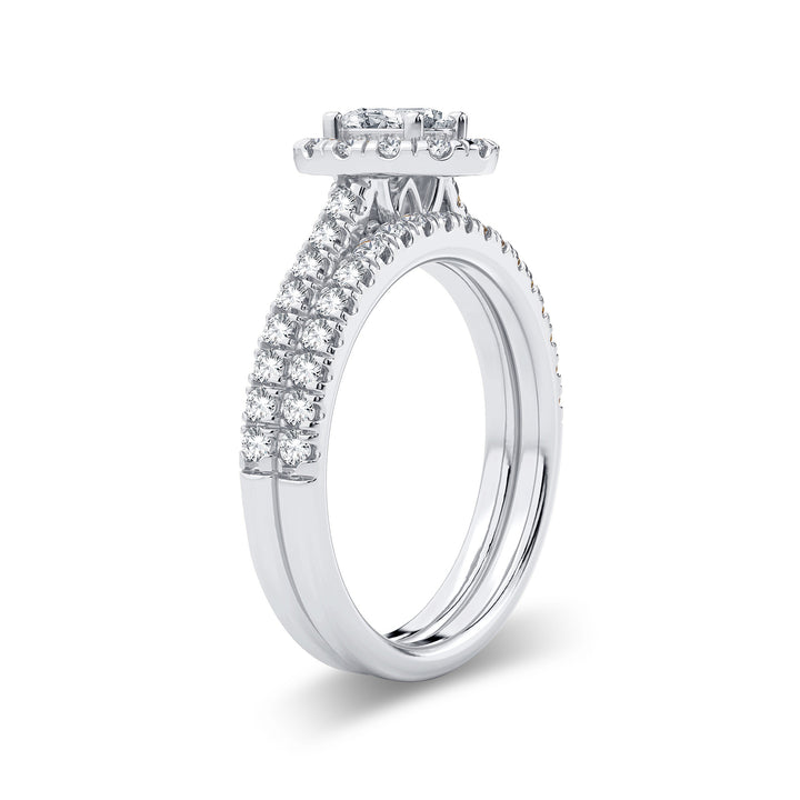 Brilliant 14k White Gold Lab Diamond Engagement Ring