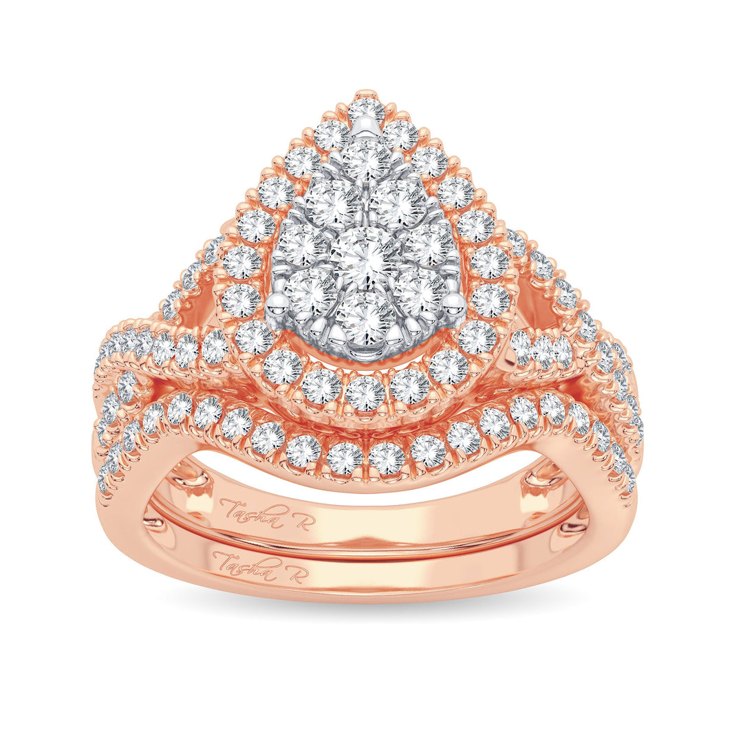 Brilliant 14K White Gold 1.00ct Diamond Bridal Ring Treasure
